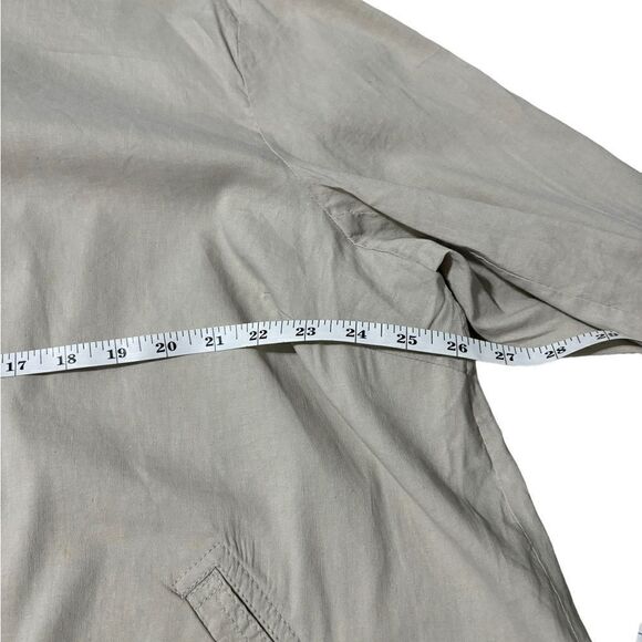Eileen Fisher Linen Ivory Light Jacket Size Large - Picture 4 of 6